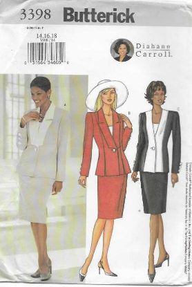 Picture of C164 BUTTERICK 3398: JACKET, TOP & SKIRT SIZE 14-18