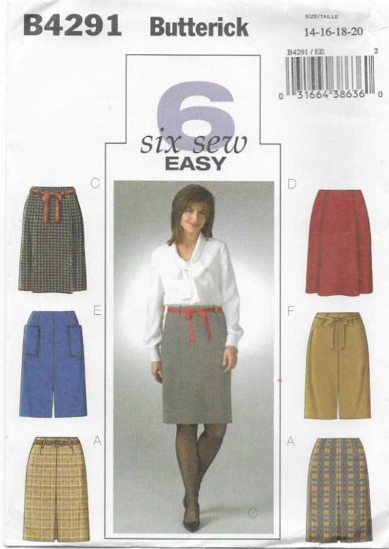 Picture of C160 BUTTERICK B4291: SKIRT SIZE 14-20