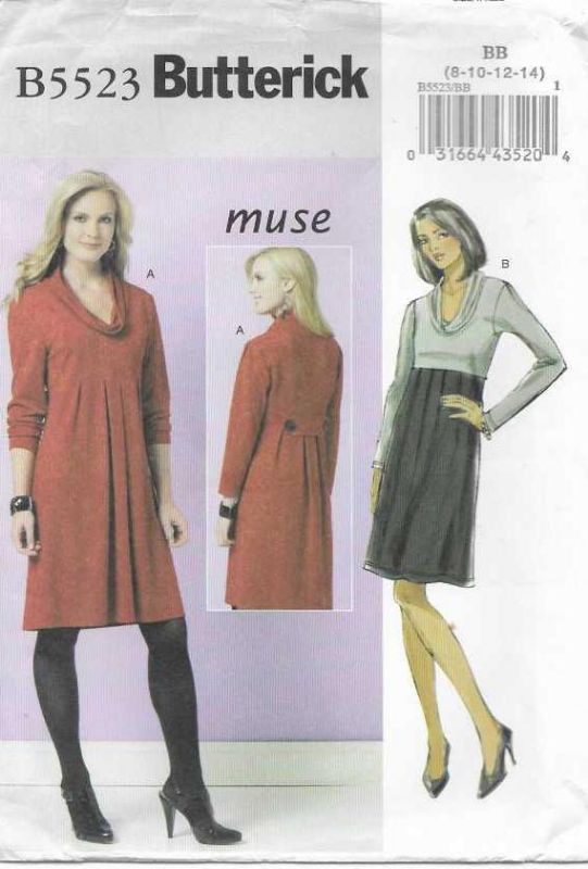 Picture of C353 BUTTERICK B5523: DRESS SIZE 8-14