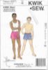 Picture of C141 KWIK*SEW 3071: BOYS BOXER SHORTS SIZE XS-XL