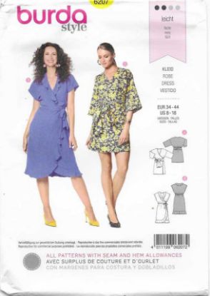 Picture of B136 BURDA 6208: DRESS SIZE 8-18