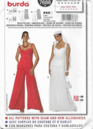 Picture of 110 BURDA 7688: TOP, SKIRT & PANTS SIZE 10-22