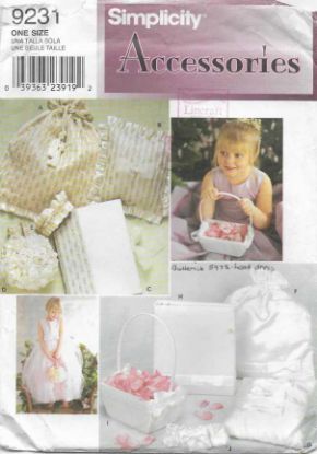 Picture of A106 SIMPLICITY 9231: BRIDAL ACCESSORIES ONE SIZE 