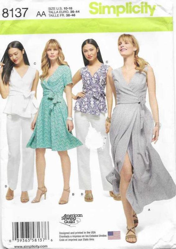 Picture of B32 SIMPLICITY 8137: DRESS, TOP & PANTS SIZE 10-18