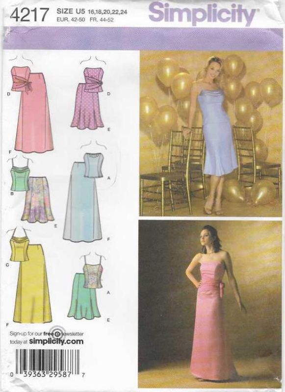 Picture of B139 SIMPLICITY 4217: SKIRT & TOP SIZE 16-24