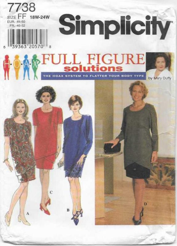 Picture of C82 SIMPLICITY 7738: DRESS OR SKIRT SIZE 18-24