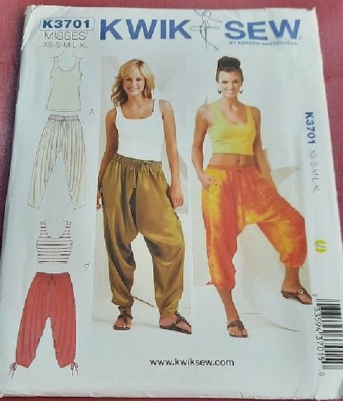 Picture of F11 KWIK*SEW  K3701: TOP & PANTS SIZE XS-XL