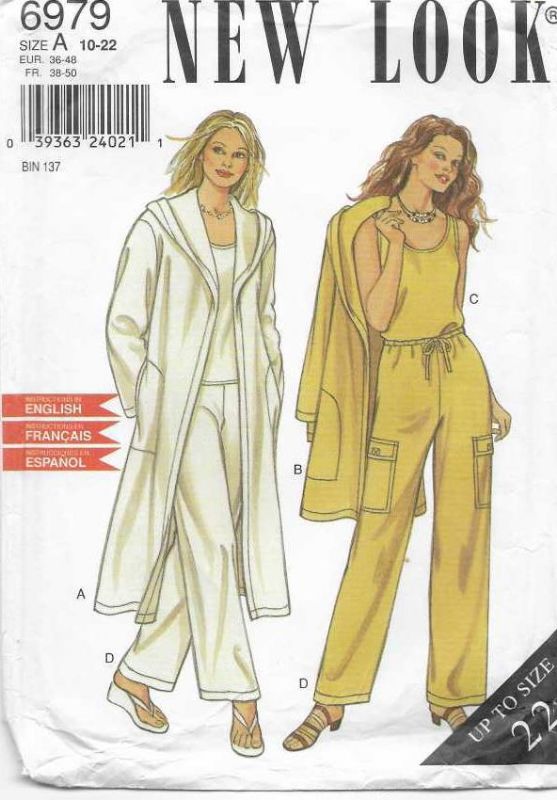 Picture of C247 NEW LOOK 6979: COAT, TOP & PANTS SIZE 10-22
