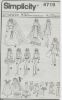 Picture of W2 SIMPLICITY 4719: FASHION DOLLS CLOTHES SIZE 11.5 or 29cm 