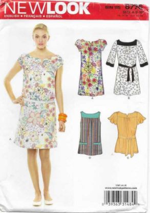 Picture of 81 NEW LOOK 6775: DRESS OR TOP SIZE 8-18