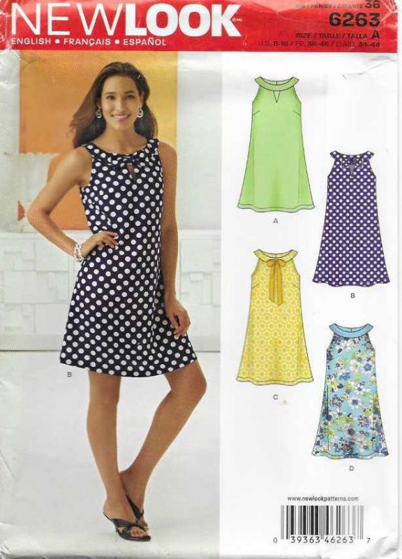 Picture of 11 NEW LOOK 6263: DRESS SIZE 8-18