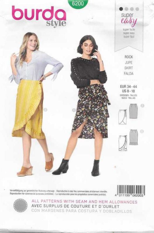 Picture of 101 BURDA 6200: SKIRT SIZE 8-18