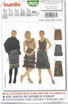 Picture of 115 BURDA 8033: SKIRT SIZE 6-18