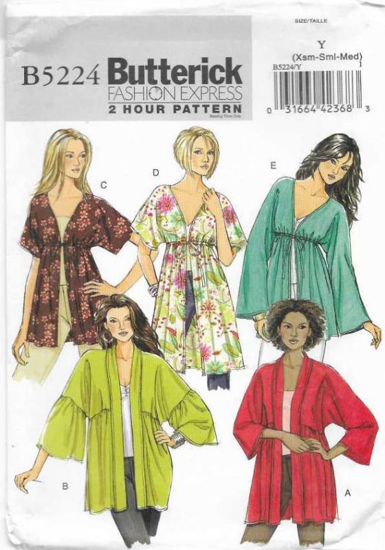 Picture of B11 BUTTERICK B5224: JACKET SIZE 4-14