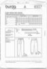 Picture of B296 BURDA 6317: PANTS SIZE 8-20