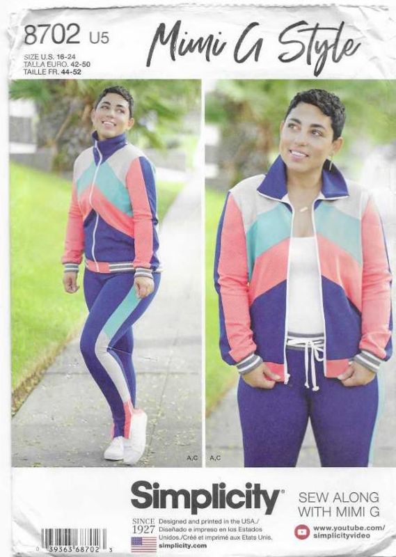 Picture of B54 SIMPLICITY 8702: KNIT JACKET , & LEGGINGS SIZE 16-24