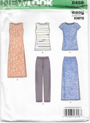 Picture of B229 NEW LOOK 6458: DRESS, TOP, SKIRT & PANTS SIZE 10-22