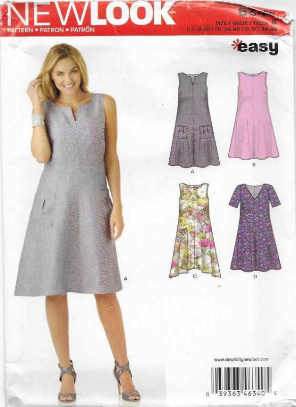 Picture of B49 NEW LOOK 6340: DRESS SIZE 8-20