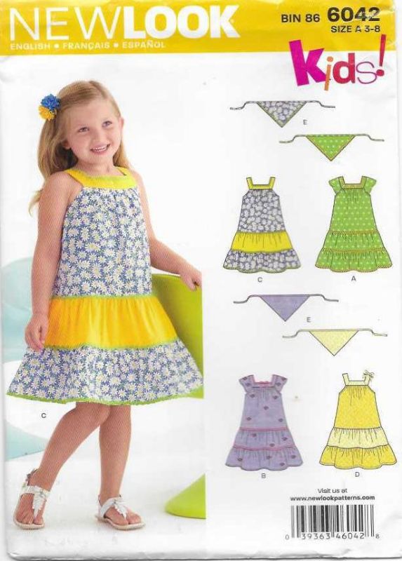Picture of B201 NEW LOOK 6042: DRESS SIZE 3-8