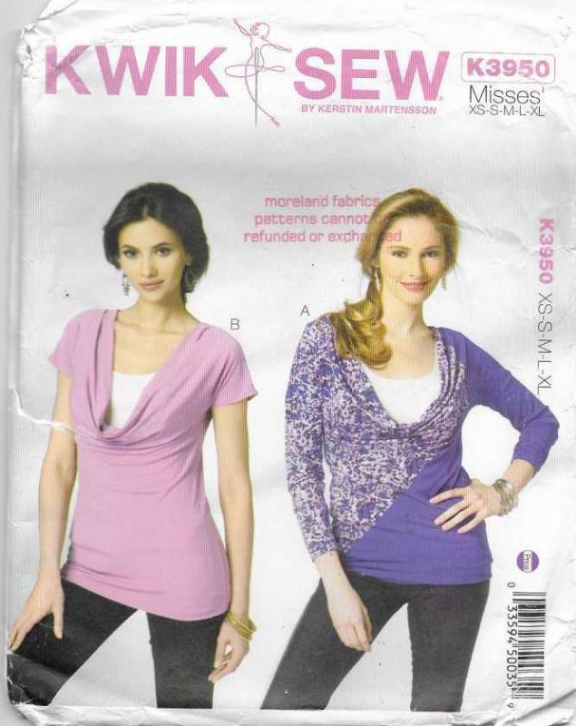 Picture of C292 KWIK*SEW K3950: TOPS SIZE XS-XL