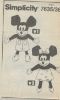 Picture of C353 SIMPLICITY 7635:  MICKEY & MINNIE  MOUSE 18"or 46cm