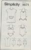 Picture of C342 SIMPLICITY 9071: SWIMSUIT & COVER UP SIZE 7-12