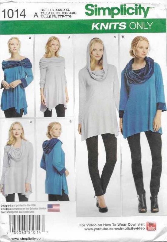 Picture of C70 SIMPLICITY 1014: KNIT TUNICS SIZE 4-26