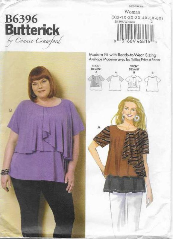 Picture of C247 BUTTERICK B6396: TOP SIZE 3-44