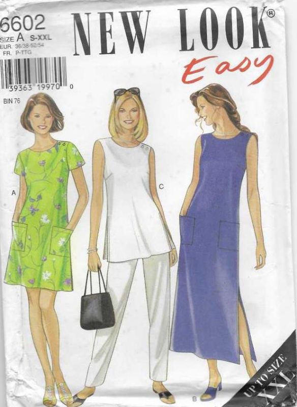 Picture of C345 NEW LOOK 6602: TOP, DRESS & PANTS SIZE 10-28
