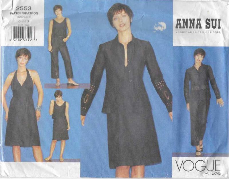 Picture of C182 VOGUE 2553: JACKET, DRESS, TOP, SKIRT & PANTS SIZE 6-10