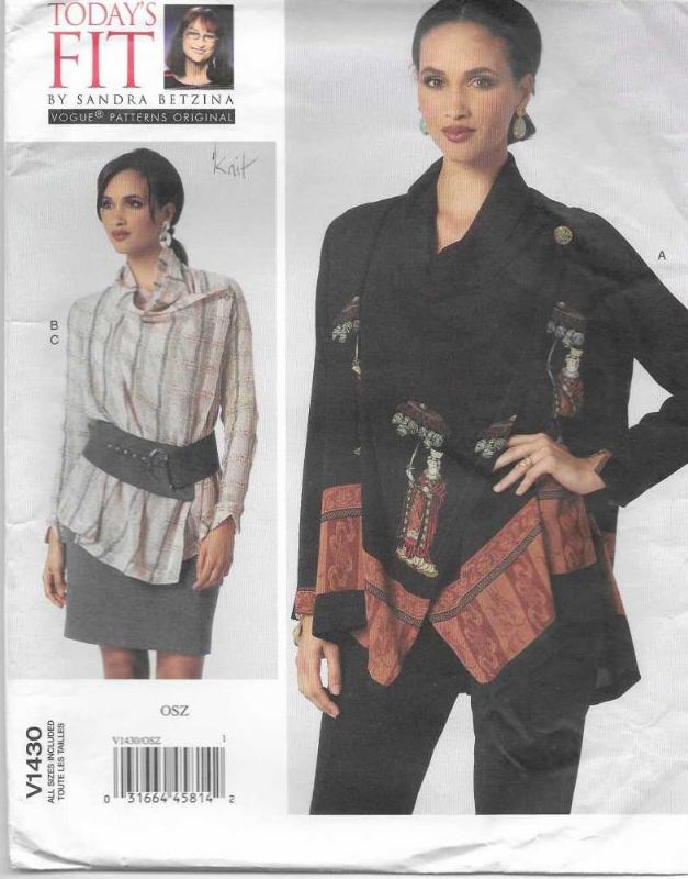 Picture of A130 VOGUE V1430: BLOUSE & SKIRT SIZE OSZ