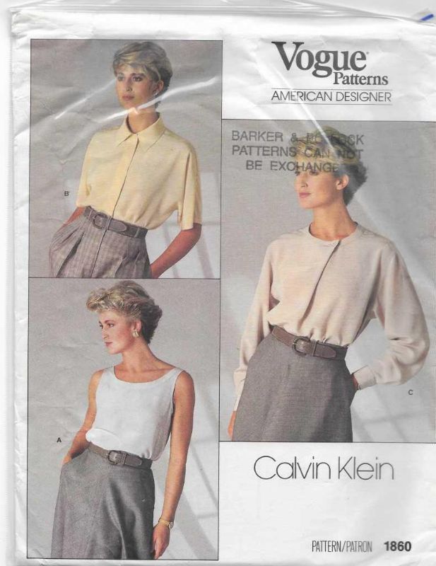 Picture of F4 VOGUE 1860: TOP & BLOUSE SIZE 14 ONLY 