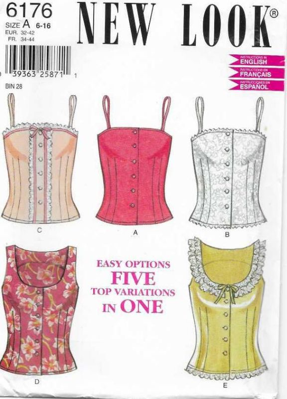 Picture of B12 NEW LOOK 6176: SUMMER TOP SIZE 6-16