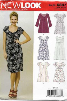 Picture of B266 NEW LOOK 6887: DRESS SIZE 6-16