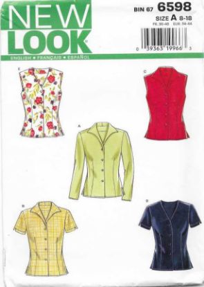 Picture of B83 NEW LOOK 6598: TOPS SIZE 8-18