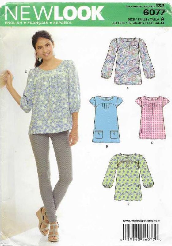 Picture of B21 NEW LOOK 6077: TOPS SIZE 8-18