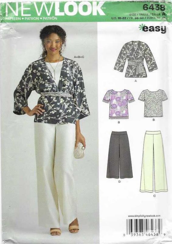 Picture of 106 NEW LOOK 6438: JACKET, TOP & PANTS SIZE 10-22
