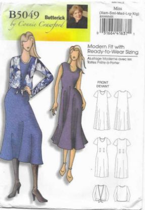 Picture of B4 BUTTERICK B5049: DRESS & JACKET SIZE 3-14