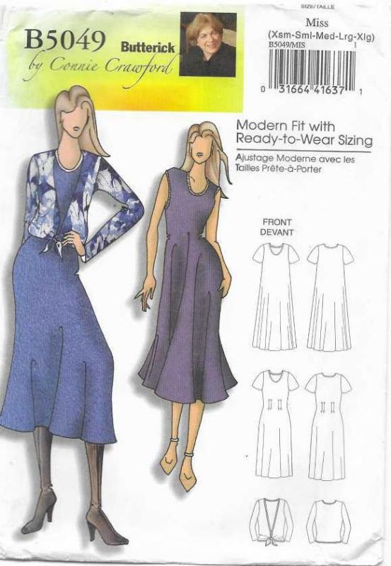 Picture of B4 BUTTERICK B5049: DRESS & JACKET SIZE 3-14