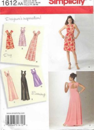Picture of C268 SIMPLICITY 1612: DRESS SIZE 10-18
