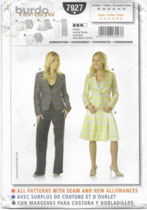 Picture of C35 BURDA 7927: JACKET, SKIRT & PANTS SIZE 10-20