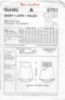 Picture of C208 BURDA 8701: SKIRT SIZE 12-22