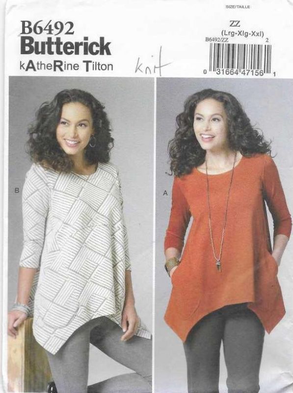 Picture of C154 BUTTERICK B6492: TOP SIZE 16-26