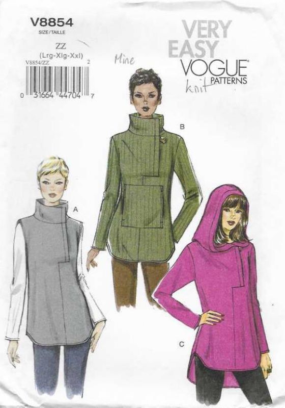 Picture of C25 VOGUE V8854: JACKET SIZE 16-26