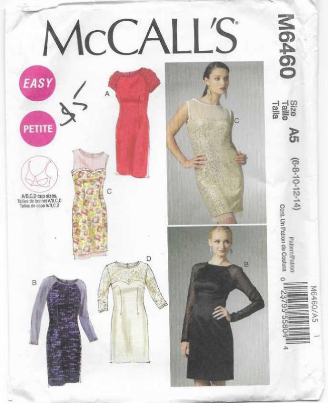Picture of A96 McCALL'S M6460: DRESS SIZE 6-14