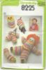 Picture of A132 SIMPLICITY 8225: DOLL, OWL, DOG,CLOWN & CATERPILLAR SOFT TOYS