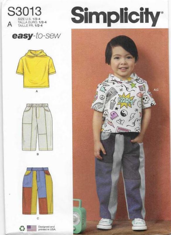 Picture of A10 SIMPLICITY S3013:  CHILD TOP & PANT SIZE 6M-4