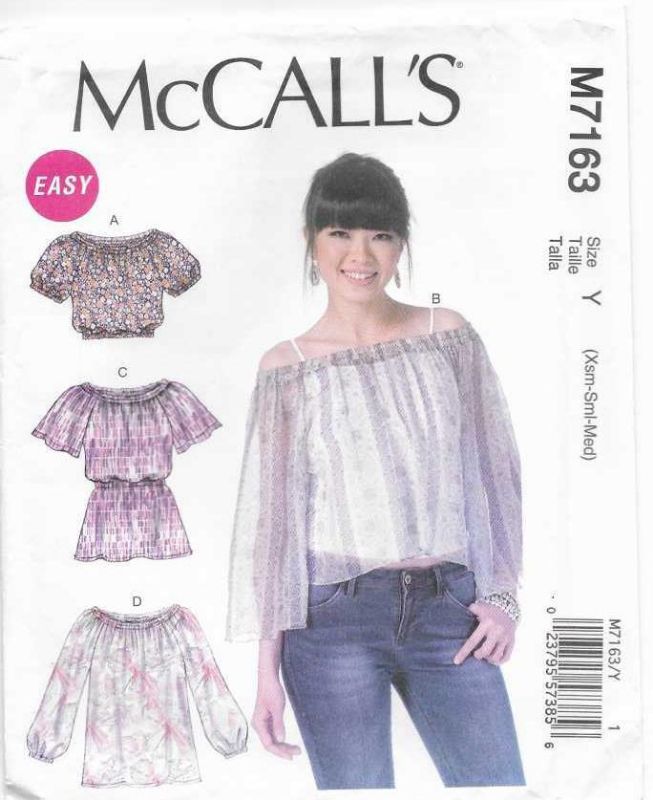 Picture of C113 McCALL'S M7163: TOPS SIZE 4-14