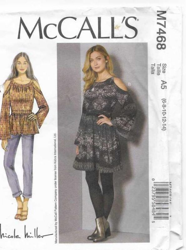 Picture of C251 McCALL'S M7468: TOP OR DRESSS SIZE 6-14