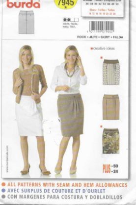 Picture of A84 BURDA 7945: SKIRT SIZE 10-24